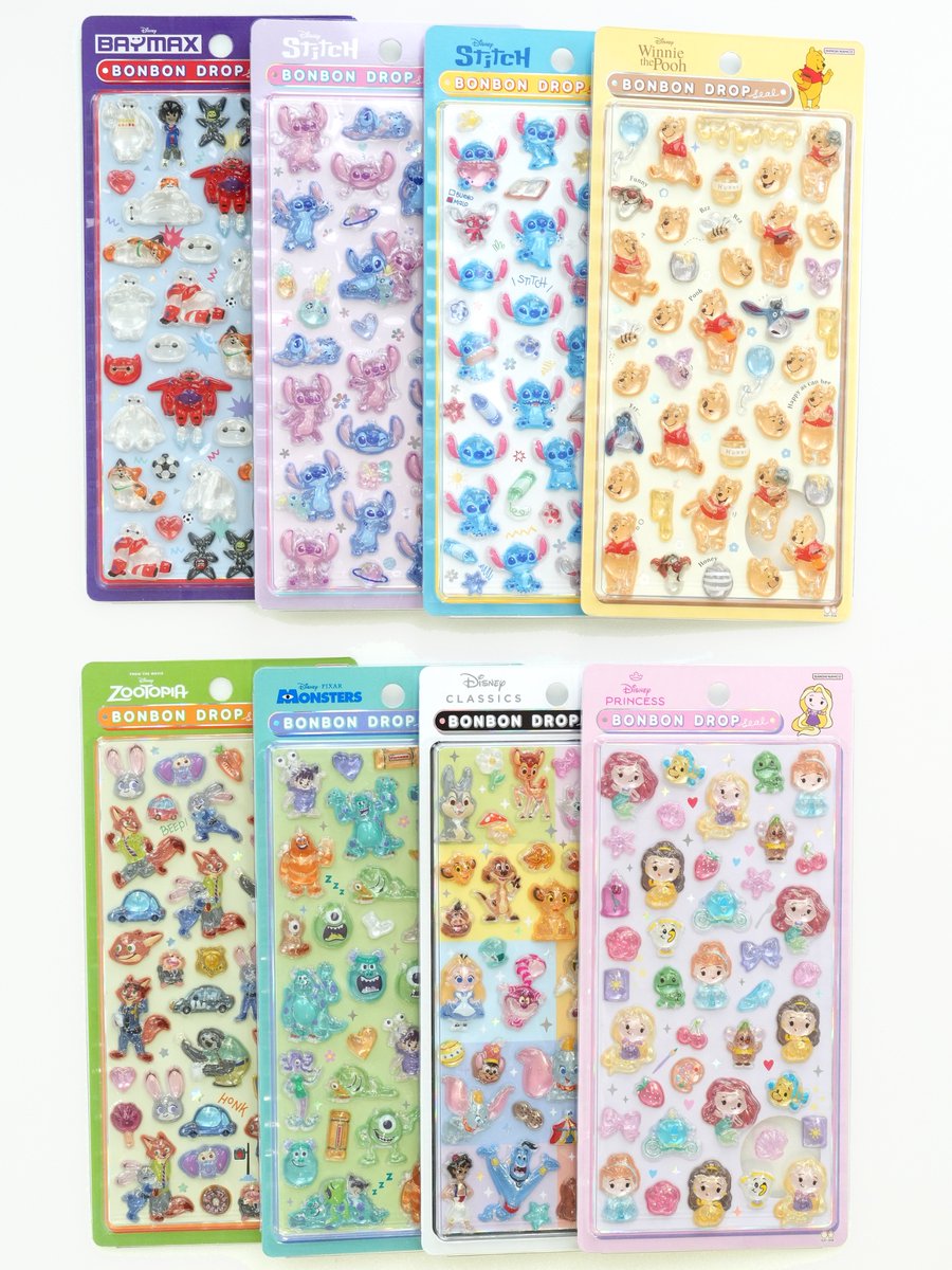 🎀NEWアイテム🎀 ディズニーキャラクターのボンボンドロップシール第2