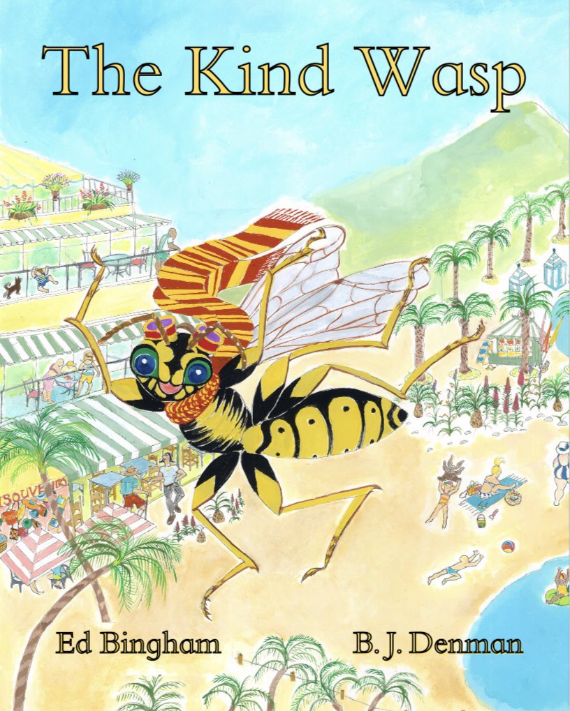 EdBingham's tweet photo. My children’s picture book, The Kind Wasp, is out TODAY! Illustrations by the brilliant B.J.Denman. 

Grab a copy here: https://t.co/xUi9nKEpQo

‘A joyful buzz of a book that turns tiny villains into eco-heroes’ Louisa Robertson, artist

#childrensbooks #picturebooks https://t.co/eMZFnim0fp