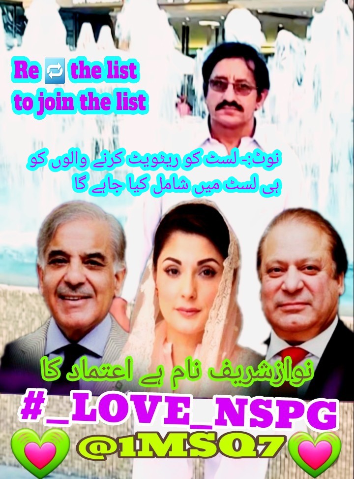 M۔Saleem Qureshi (@1msq7) on Twitter photo 🥀#_LOVE_NSPG_L662🥀
💕<a href="/NawazSharifMNS/">Nawaz Sharif</a>💕
<a href="/MaryamNSharif/">Maryam Nawaz Sharif</a>💕
🦋💓🦋
<a href="/1MSQ7/">M۔Saleem Qureshi</a>
<a href="/133i1/">☼︎𝑫𝒆𝒎𝒐𝒄𝒓𝒂𝒕 عَـیْنَمّْ</a>
<a href="/1Aiin/">𝑨𝒊𝒏𝒂𝒎 𝒑𝒐𝒔𝒕 ☆</a>
<a href="/fr_f33/">Farah Z</a>
<a href="/Iri8_4u/">Smile 😃Luv❤️Live🥰</a>
<a href="/Imrtru/">Imran Javed ✨</a>
<a href="/ISU_33/">شہباز علی</a>
<a href="/PRani_7/">Professor Sundas (I Stand With Civil Supremacy)</a>
<a href="/0MNS4/">Imtiaz Sipra</a>
<a href="/HiraBlh/">Hira Qumbrani</a>
<a href="/Rubii58/">عبدالرحمن الرميخاني </a>
<a href="/noorf_01/">Madam Shahnaz💙</a>
<a href="/NM_240/">Nasir Mehmood💗</a>
<a href="/Baoo_321/">Baoo_313 🇵🇰🇨🇳🇫🇷🇩🇪🇹🇷🇯🇵🇺🇸🇬🇧🇧🇷🇨🇦</a>
<a href="/Raza8854/">Raza</a>
<a href="/usamasahr/">𝘛𝘩𝘦 𝘙𝘦𝘢𝘭𝘪𝘴𝘵 𝘏𝘶𝘮𝘢𝘯𝘪𝘴𝘵 ✍️</a>
<a href="/farooqWdar/">Farooq Waseem Dar</a>
<a href="/Mamin2345/">Muhammad Amin</a>
<a href="/AmjadUbaid/">Amjad J Ubaid</a>
<a href="/shafiq90086/">میجر صاحب</a>
<a href="/nawazdoky661/">محمد نواز</a>
<a href="/SharreDil53350/">@SharreDil53350</a> 🥀#_LOVE_NSPG_L662🥀
💕<a href="/NawazSharifMNS/">Nawaz Sharif</a>💕
<a href="/MaryamNSharif/">Maryam Nawaz Sharif</a>💕
🦋💓🦋
<a href="/1MSQ7/">M۔Saleem Qureshi</a>
<a href="/133i1/">☼︎𝑫𝒆𝒎𝒐𝒄𝒓𝒂𝒕 عَـیْنَمّْ</a>
<a href="/1Aiin/">𝑨𝒊𝒏𝒂𝒎 𝒑𝒐𝒔𝒕 ☆</a>
<a href="/fr_f33/">Farah Z</a>
<a href="/Iri8_4u/">Smile 😃Luv❤️Live🥰</a>
<a href="/Imrtru/">Imran Javed ✨</a>
<a href="/ISU_33/">شہباز علی</a>
<a href="/PRani_7/">Professor Sundas (I Stand With Civil Supremacy)</a>
<a href="/0MNS4/">Imtiaz Sipra</a>
<a href="/HiraBlh/">Hira Qumbrani</a>
<a href="/Rubii58/">عبدالرحمن الرميخاني </a>
<a href="/noorf_01/">Madam Shahnaz💙</a>
<a href="/NM_240/">Nasir Mehmood💗</a>
<a href="/Baoo_321/">Baoo_313 🇵🇰🇨🇳🇫🇷🇩🇪🇹🇷🇯🇵🇺🇸🇬🇧🇧🇷🇨🇦</a>
<a href="/Raza8854/">Raza</a>
<a href="/usamasahr/">𝘛𝘩𝘦 𝘙𝘦𝘢𝘭𝘪𝘴𝘵 𝘏𝘶𝘮𝘢𝘯𝘪𝘴𝘵 ✍️</a>
<a href="/farooqWdar/">Farooq Waseem Dar</a>
<a href="/Mamin2345/">Muhammad Amin</a>
<a href="/AmjadUbaid/">Amjad J Ubaid</a>
<a href="/shafiq90086/">میجر صاحب</a>
<a href="/nawazdoky661/">محمد نواز</a>
<a href="/SharreDil53350/">@SharreDil53350</a>