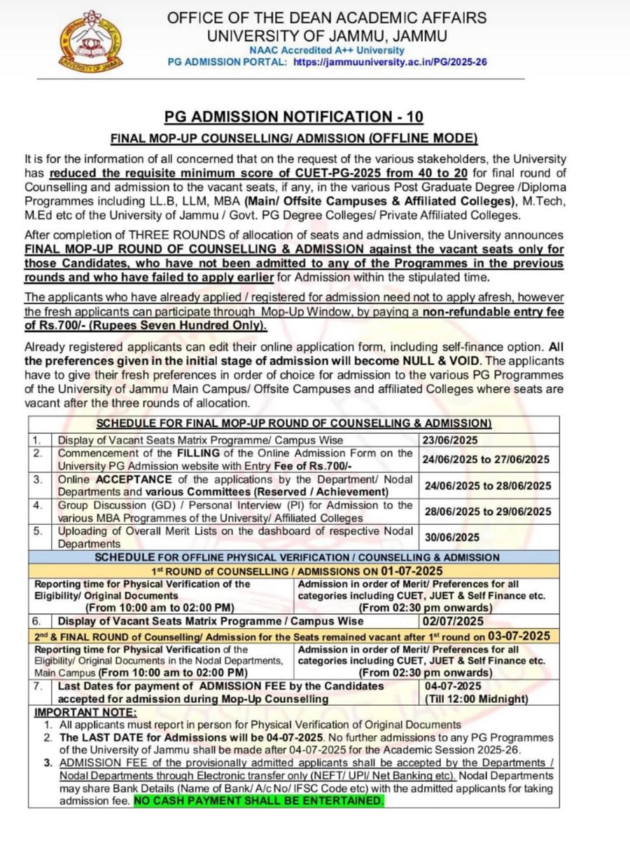 BorderWelfareOr's tweet photo. #Admissions #JU https://t.co/Nhx1RwtPyo