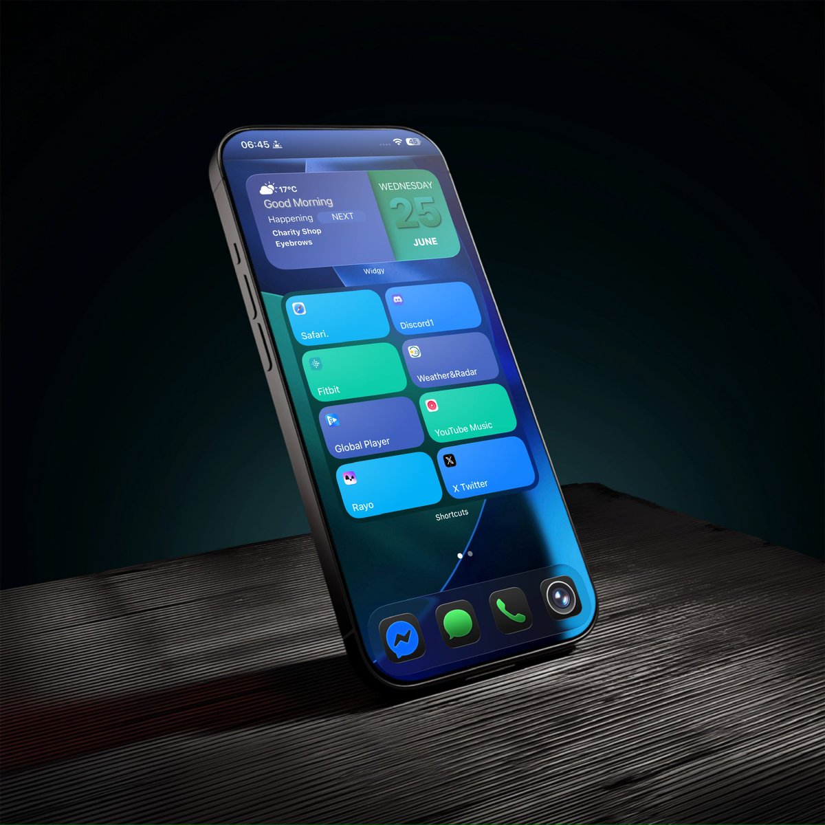 Markfern811's tweet photo. Morning iOS 
Credits to @ShaunRyken for the setup idea 
#widgy 
#Shortcut
#Layerize 
#iphone16plus 
#mlite https://t.co/zftkJ0CSG0