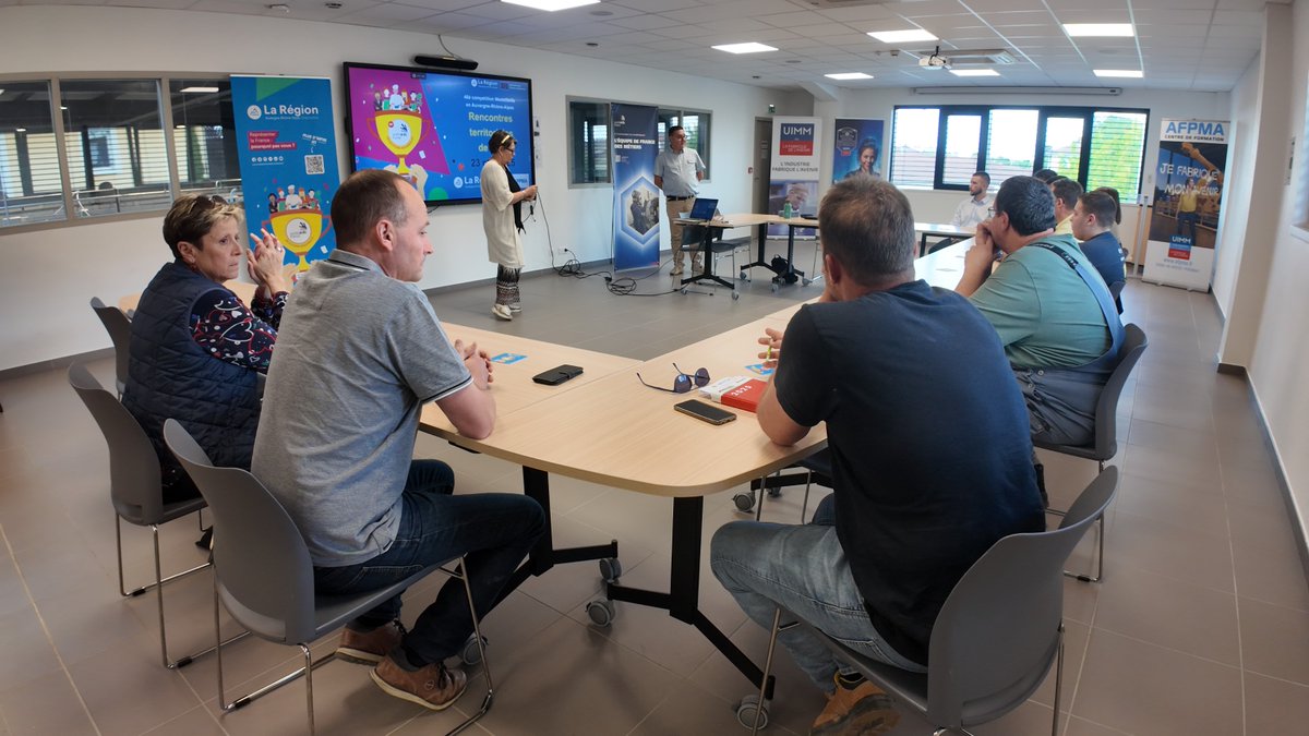 📍 Retour en images sur une journée inspirante !
Nous avons eu le plaisir d’accueillir la tournée de printemps WorldSkills 

👏 Merci à tous les participants!

#WorldSkills #MétiersdAvenir #FormationProfessionnelle #AFPMA #Ain #FiersDeNosTalents #CompétitionDesMétiers