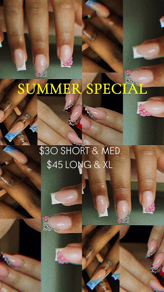 _sanandreass's tweet photo. A few months ago I decided to step away from doing nails, for my own personal reasons. 

Thankfully I am mentally in a better place. ✨ 

With that being said I am ready to rebuild my portfolio for the summer! 🌞🐚 📸 💅🏻 

• SUMMER SPECIAL•
————————————
DM me for booking. 💓🌸 https://t.co/W5aNsMEf2w