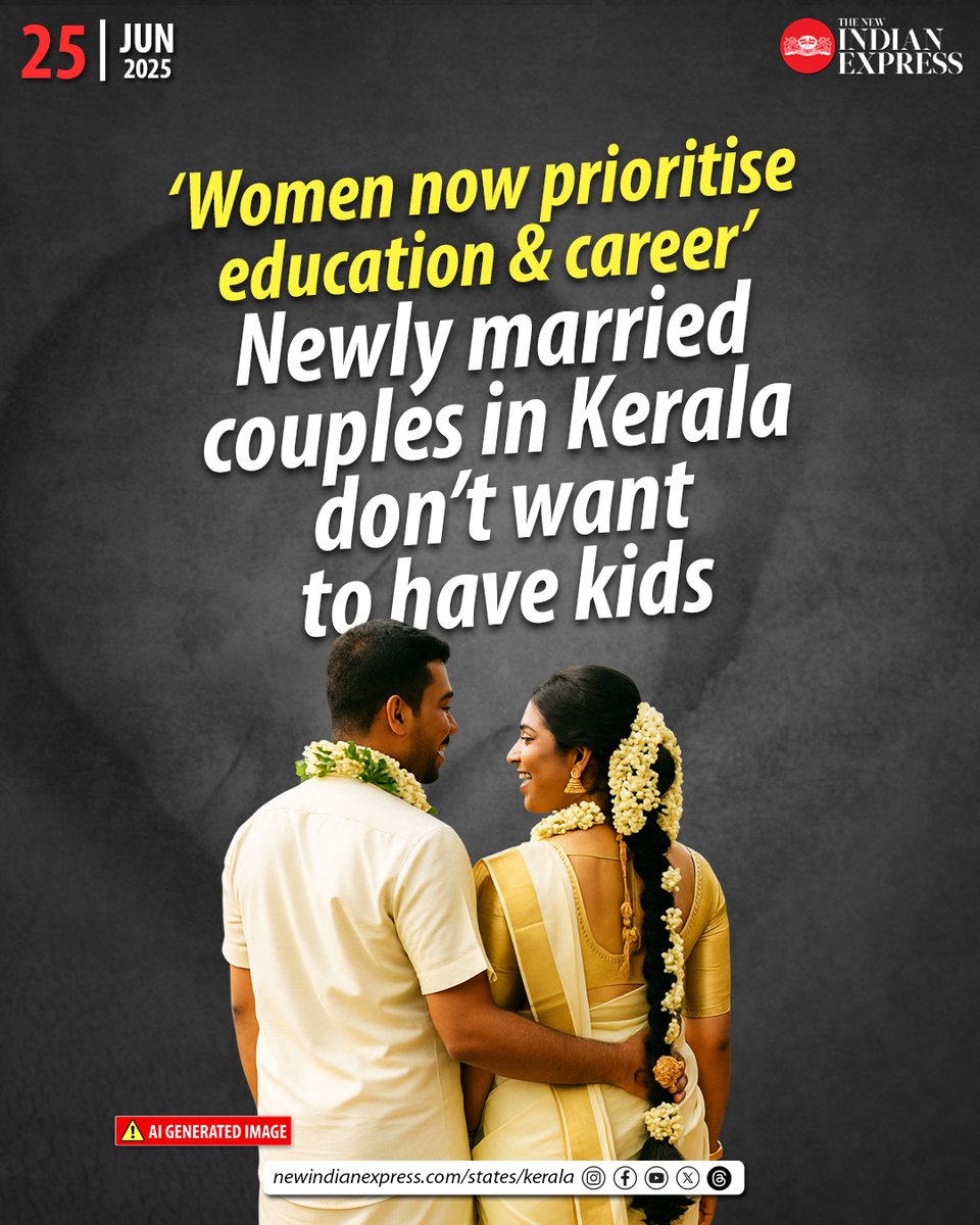 Parenthood is generally viewed as a deeply fulfilling experience, but it is not on the priority list of a good number of people in Kerala!

🔗rb.gy/2aqd2e

✍️<a href="/vidyanand_rt/">vidyanandan ms</a>