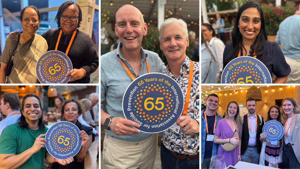 IASPinfo's tweet image. Our delegates came together in Vienna to celebrate 65 years of IASP and a shared commitment to suicide prevention. United by a vision of a compassionate world, free from suicide, we’re grateful to all who joined us in marking this milestone. #IASPVIENNA2025
