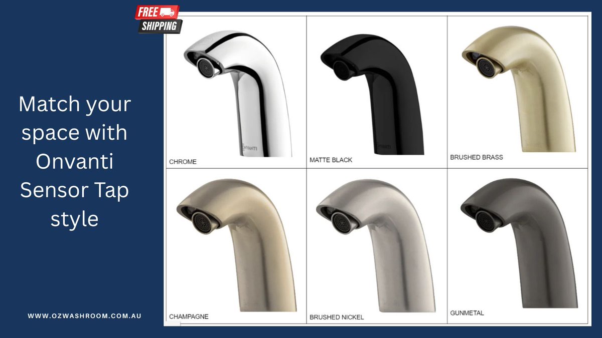 ozwashroom's tweet image. The Onvanti Sensor Tap combines style and hygiene—perfect for public and commercial bathrooms. Available in multiple finishes to match any space, with mains or battery power options for easy installation.
buff.ly/TDIJprB 
#Sensortap #commercialtap #watertap #Onvanti