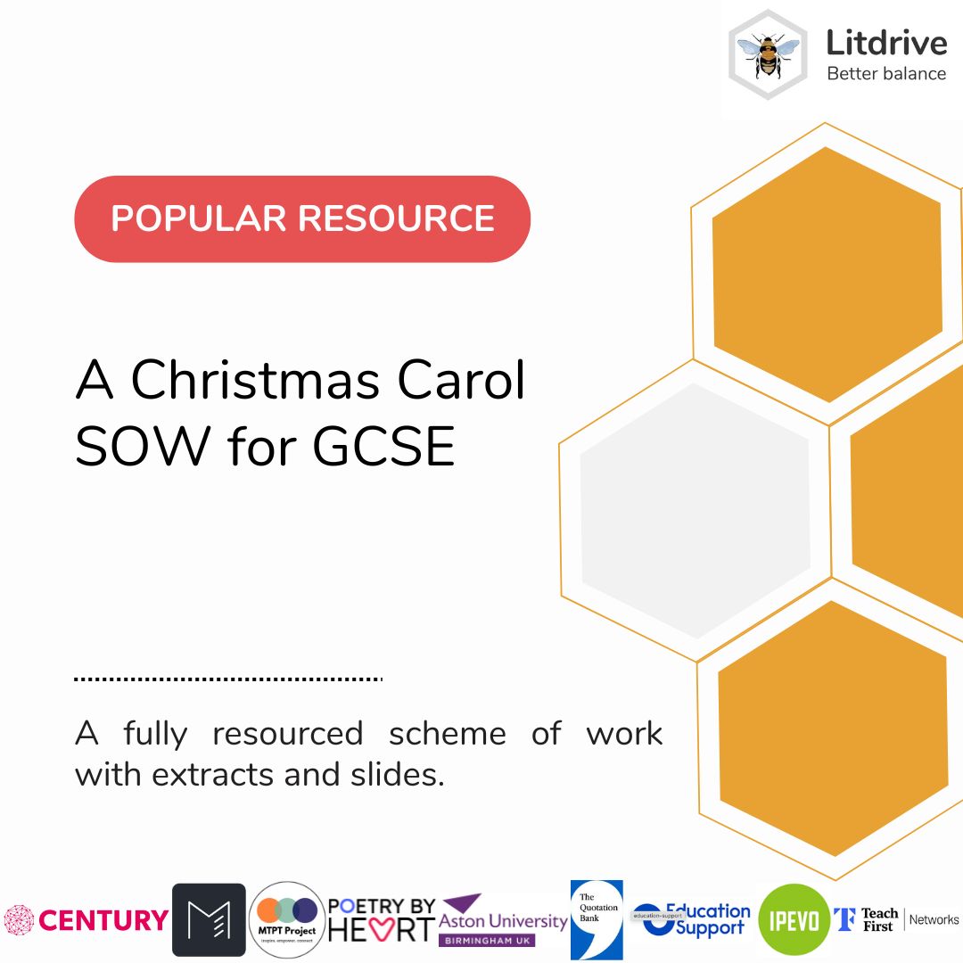 Litdrive UK (@litdriveuk) on Twitter photo π« Resource highlight π«
New term planning sorted! β¨ A Christmas Carol SOW for GCSE - complete with lesson plans, activities & assessment ideas. Already popular with our members!
buff.ly/9JG4wVv
Quality resources that actually work in real classrooms π 
#Litdrive π« Resource highlight π«
New term planning sorted! β¨ A Christmas Carol SOW for GCSE - complete with lesson plans, activities & assessment ideas. Already popular with our members!
buff.ly/9JG4wVv
Quality resources that actually work in real classrooms π 
#Litdrive