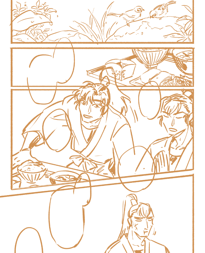 wip 下書きおわった✌
これから50P分のペン入れだぞい!💪 