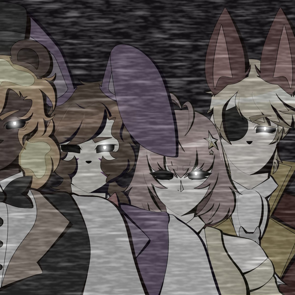 Bluezerisx's tweet image. Por que no juntar 2 buenisimos fandoms🐻? #MinecraftSaga x #Fnaf #Magmaboifanart #Capitangatofanart #pollofritofanart #JustNovaFanart #starvtuberfanart #Minecraftsaga