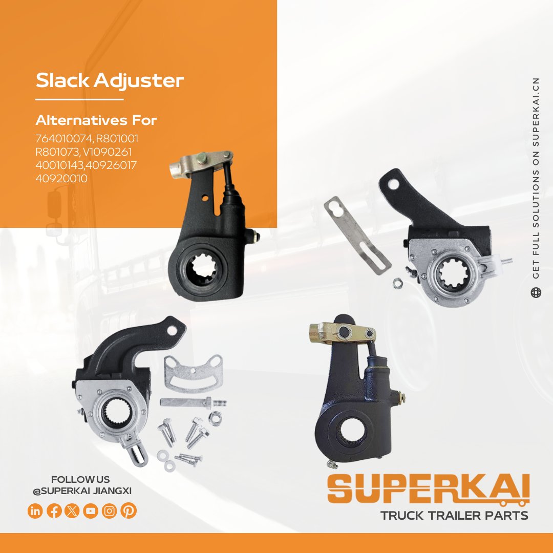 🚚Whether you're hauling across states or pushing through tough conditions, our slack adjusters ensure you're always in control.
Alternatives For: 764010074, R801001,R801073, V1090261,40010143,40926017,40920010

superkai.cn
WhatsApp: +86 177 4666 5823
Email: