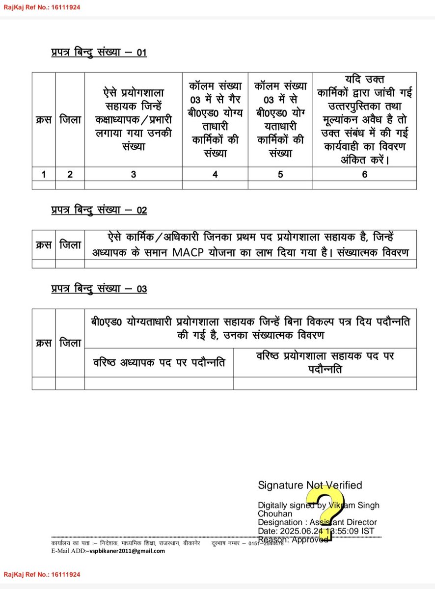 LabAssistantEdu's tweet photo. विधान���भा प्रशन- प्रयोगशाला सहायक कक्षा अध्यापन ,उत्तर पुस्तिका जाँच, MACP लाभ, पदोन्नति विकल्प पत्र आदि सूचनाए 👇👇
उक्त चाही सूचनाओ को आपके विद्यालय से सही तरीके से भेजी जाए । https://t.co/CDwHsgPtg9