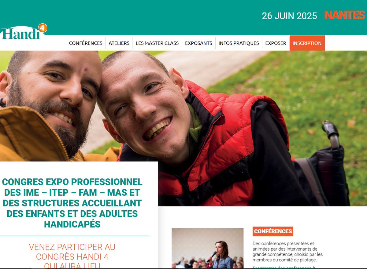 📢Petit rappel pratique pour vous rendre demain à votre congrès Handi4 au parc expo de Nantes La Beaujoire :
👉Parc Expo La Beaujoire, Route de Saint-Joseph de Porterie, 44300 Nantes
☕ Café d'accueil à 8h30 parmi les stands
💻Infos: zurl.co/zBq5n