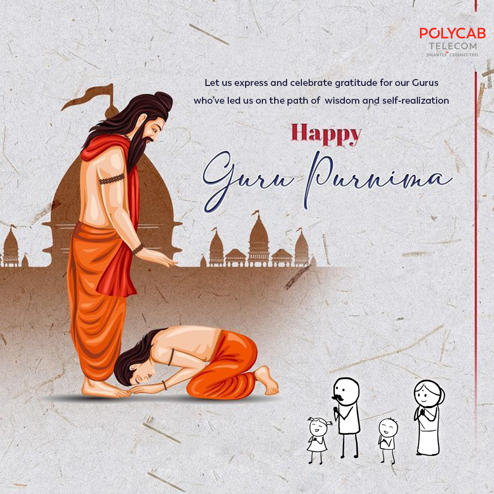 PolycabTelecom's tweet image. Happy Guru Purnima

#Happy #GuruPurnima #PolycabTelecom #Polycab #VocalforLocal #DigitalIndia #MakeinIndia #AtmanirbharBharat @PolycabIndia