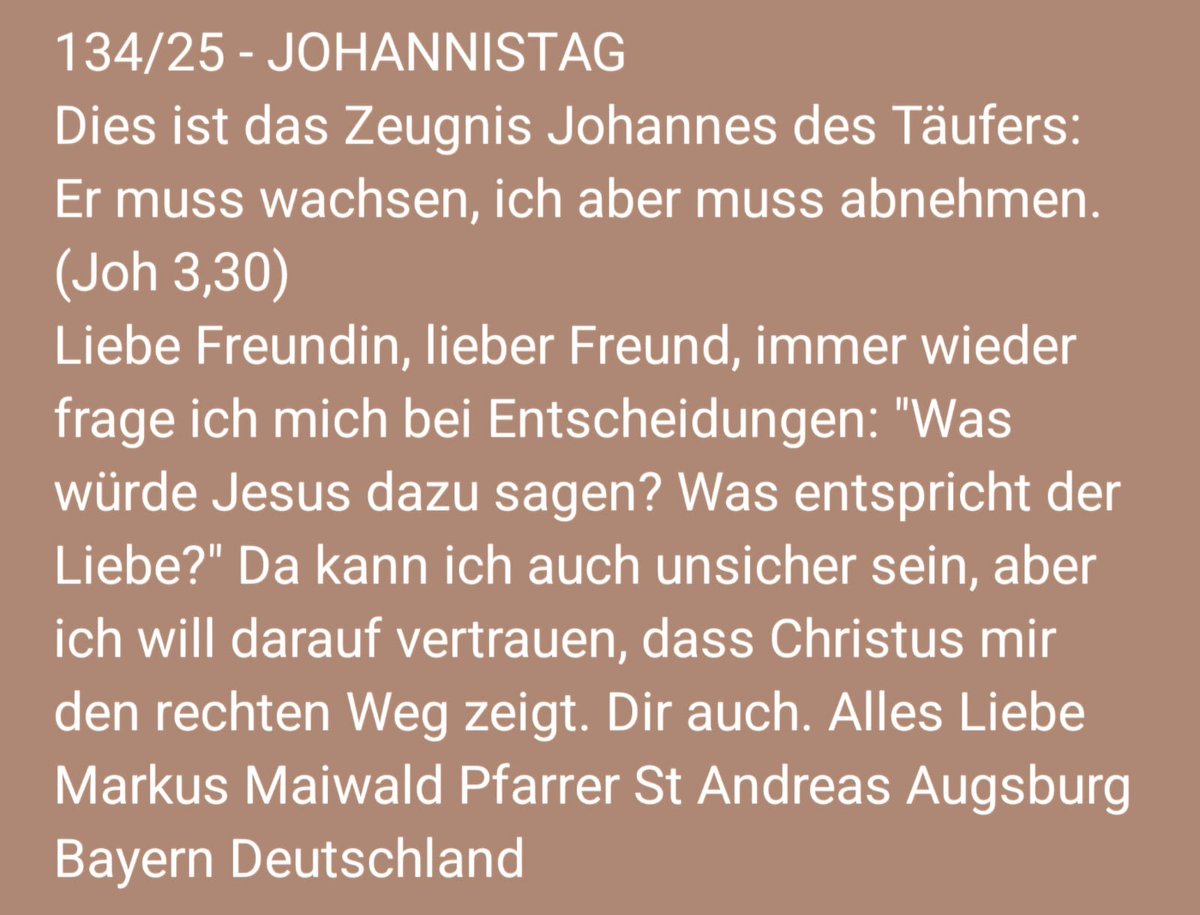 MarkusMaiwald2's tweet photo. 134/25 - Liebe das Leben und vertraue Gott! https://t.co/djvh7YIVPQ