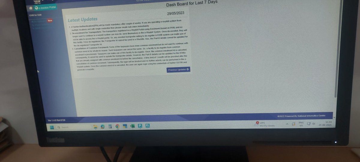 dikshith171's tweet photo. cant generate eway bil, wy??? @Infosys_GSTN @GST_Council @InGSTPortal @FinMinIndia @CMofKarnataka https://t.co/zoFnLV4HtU