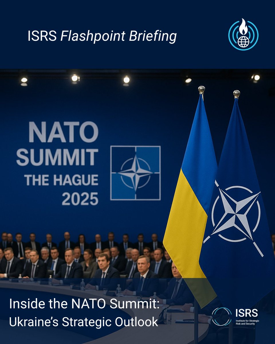 ISRSngo's tweet image. New from ISRS at the NATO Summit: “Ukraine’s fight is Europe’s front line.”
ISRS reports from The Hague on defense spending, deterrence, and a new strategic doctrine.
Full briefing from The Hague: isrs.ngo/fpb/nato-summi…
#StrategicRisk #NATO #ISRS #Ukraine #WeAreNATO