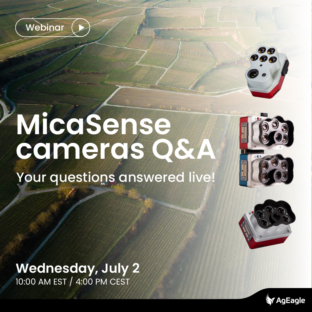 Shape our next #MicaSense webinar! Join a live Q&amp;A with Erik de Badts, Head of #DroneSensors Sales, on July 2, 2025. Ask anything, from technical specs to pricing. Register now: hubs.ly/Q03t4z2t0

#AltumPT #RedEdgeP #RedEdgePDual #Multispectral #MicaSenseWebinar