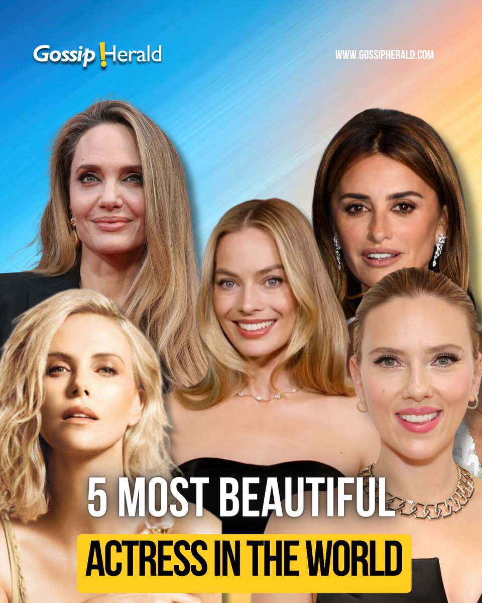 Gossip_Herald's tweet image. When it comes to beauty, talent, and star power, these 5 queens reign supreme! 💫🎬

Scarlett Johansson
Charlize Theron
Margot Robbie
Angelina Jolie
Penélope Cruz
Timeless, iconic, and unforgettable. Who’s your fave? 💬👇

#MostBeautifulActresses #HollywoodDivas #GossipHerald