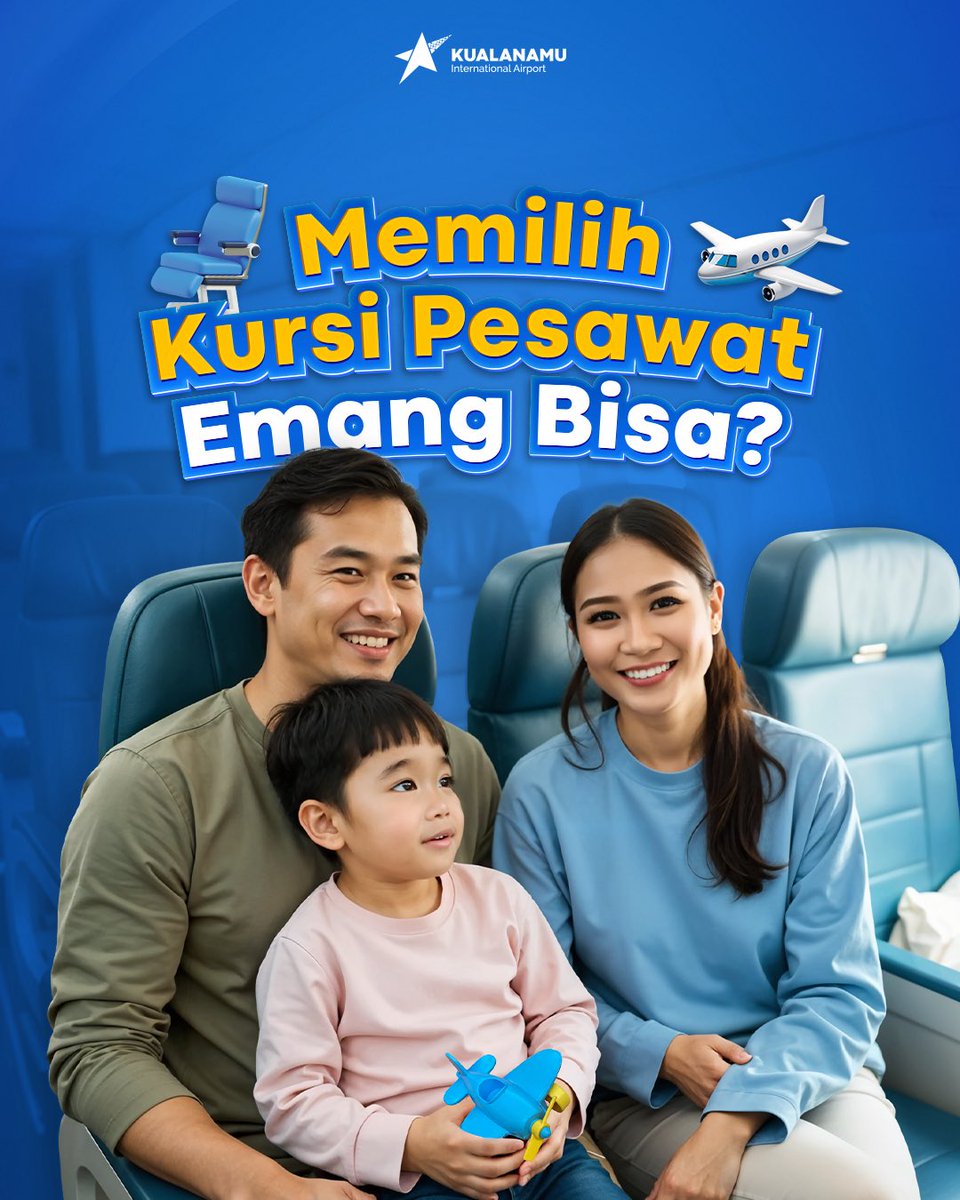 kno_airport's tweet image. Memilih kursi pesawat emang bisa? Bisa dong! Mau duduk dekat jendela atau lorong, kamu bebas pilih. #Apfriends tim window seat atau aisle seat? Coba komen ya!

#Kualanamu
#Bandarakualanamu