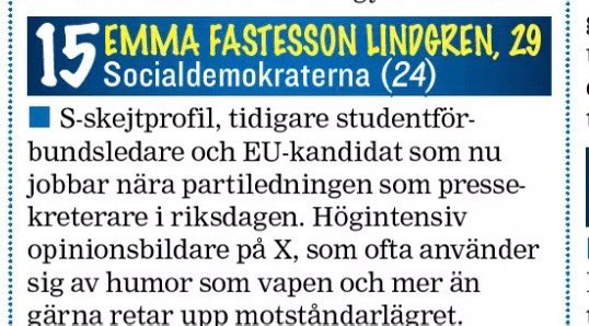 Emma Fastesson Lindgren - en sån stjärna 💫 På Expressens maktlista! 🌹<a href="/emmafastesson/">Emma Fastesson Lindgren</a> <a href="/Expressen/">Expressen</a>