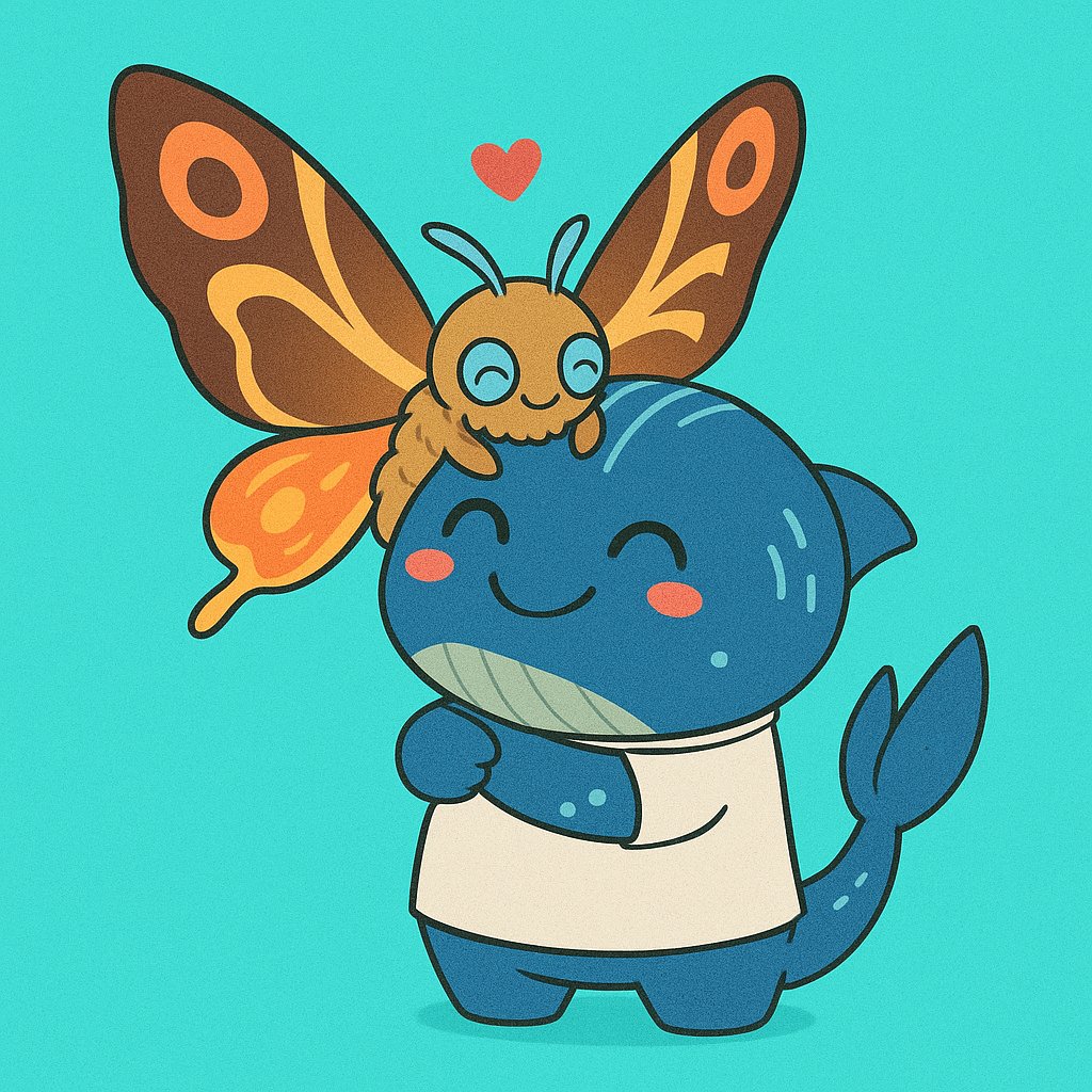 MeesterGamer2's tweet image. Moths love whales!

There are still a couple of whale NFTs left to mint on
sonicwhale.ai

@mothvslamp @Rockchilld2 
@Whale_Ecosystem