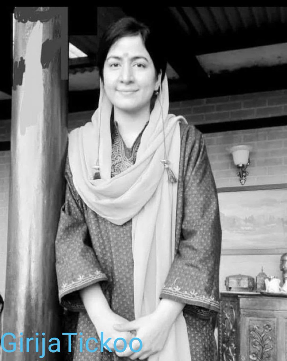 Today marks 35 years since the martyrdom of Girija Tickoo.
A mother. A daughter. A wife. A teacher. A Kashmiri Pandit.

She was not a soldier. Not a politician. Not even a protestor.
Just a woman who had returned to check on her job at a government school.
And for that, she was