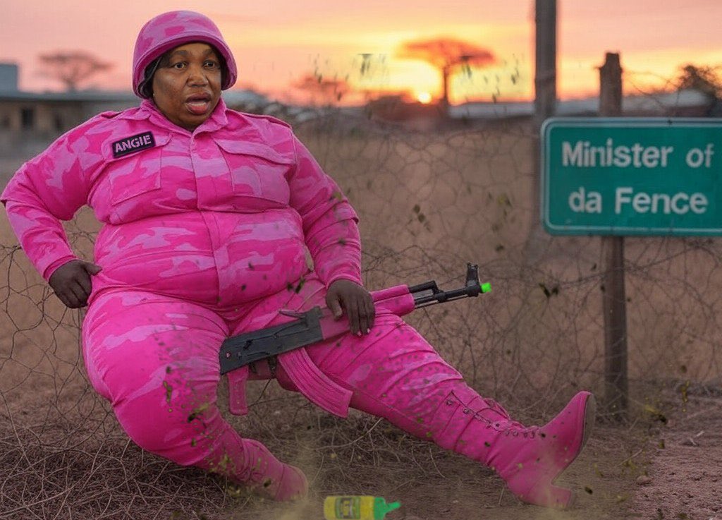 Our Cyril-made super-soldier &amp; the boss of our rundown South African Defence Force (SANDF), Rear Admiral Cde Angie Motshekga says just because our army is broke, broken &amp; operationally incapacitated with 85% of its aircraft fleet out of service doesn’t mean, say, freakin Lesotho