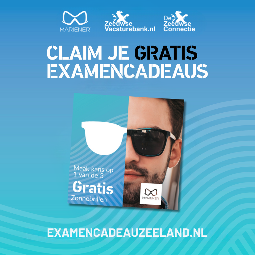 Zeeuwse Connectie (@zeeuwseconnecti) on Twitter photo 🎓Geslaagd? Gefeliciteerd! De Zeeuwse Connectie en Zeeuwse bedrijven hebben cadeaus voor jou!
Bezoek examencadeauzeeland.nl en claim 15% korting op een zonnebril naar keuze van <a href="/MarienerNL/">Mariener Eyewear</a>. Bovendien maak je kans op een van de gratis Mariener® zonnebrillen.
#Geslaagd #zeeland 🎓Geslaagd? Gefeliciteerd! De Zeeuwse Connectie en Zeeuwse bedrijven hebben cadeaus voor jou!
Bezoek examencadeauzeeland.nl en claim 15% korting op een zonnebril naar keuze van <a href="/MarienerNL/">Mariener Eyewear</a>. Bovendien maak je kans op een van de gratis Mariener® zonnebrillen.
#Geslaagd #zeeland