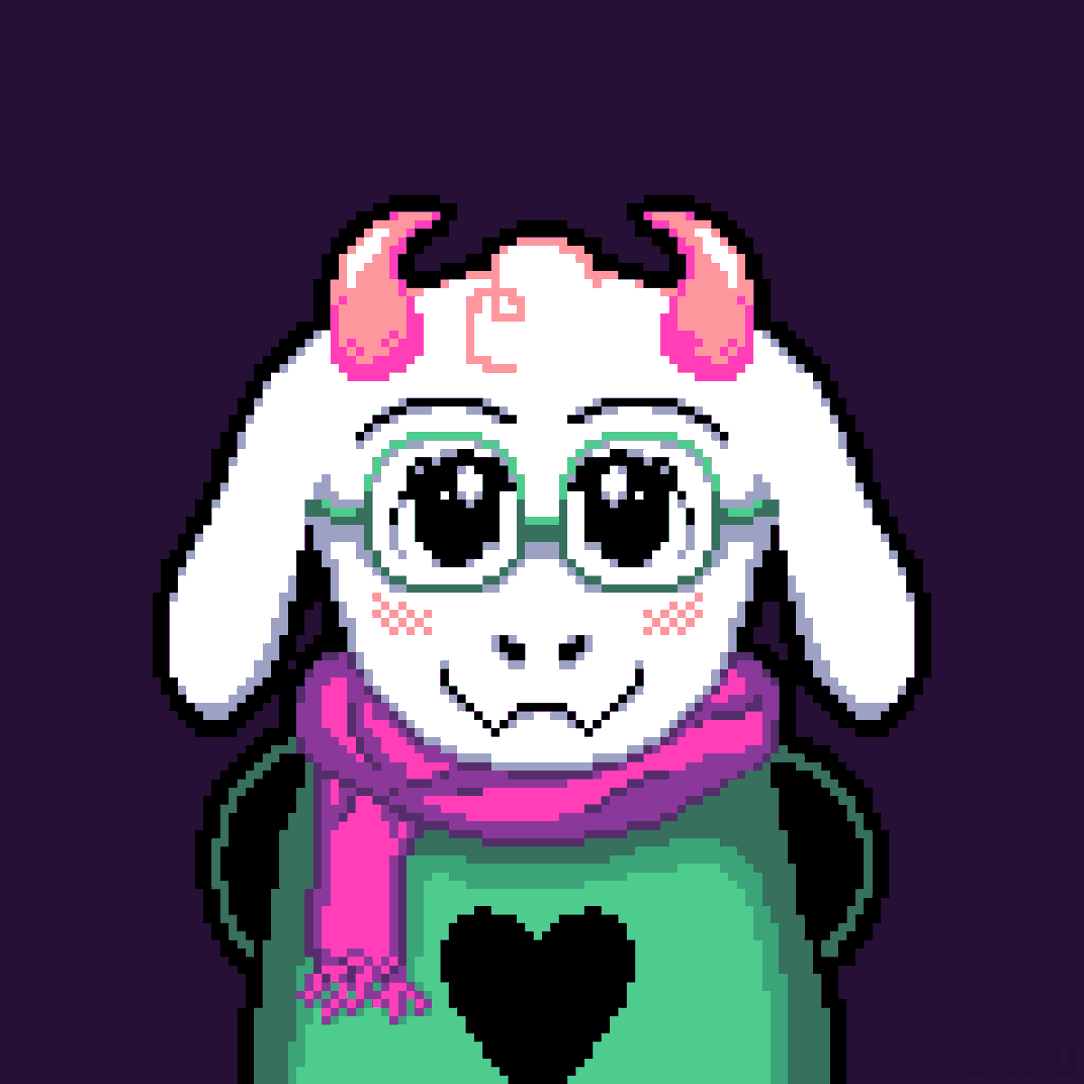 My bestie wouldn't forgive me if I didn't also make a Ralsei art :3
So here is the cutie 
#DELTARUNE #deltarunefanart #Ralsei #fanart #pixel_art #pixelartist