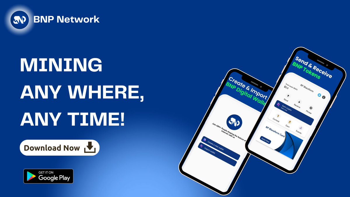 🚀 BNP Mining – Anywhere. Anytime. 
📷 Mining just got smarter and simpler! With BNP, you can mine your way to the future of real estate from anywhere, at any time .
📷 No heavy setup. No complex systems.  
📷 Just tap and earn – straight from your phone!  
📷 Build Your Crypto
