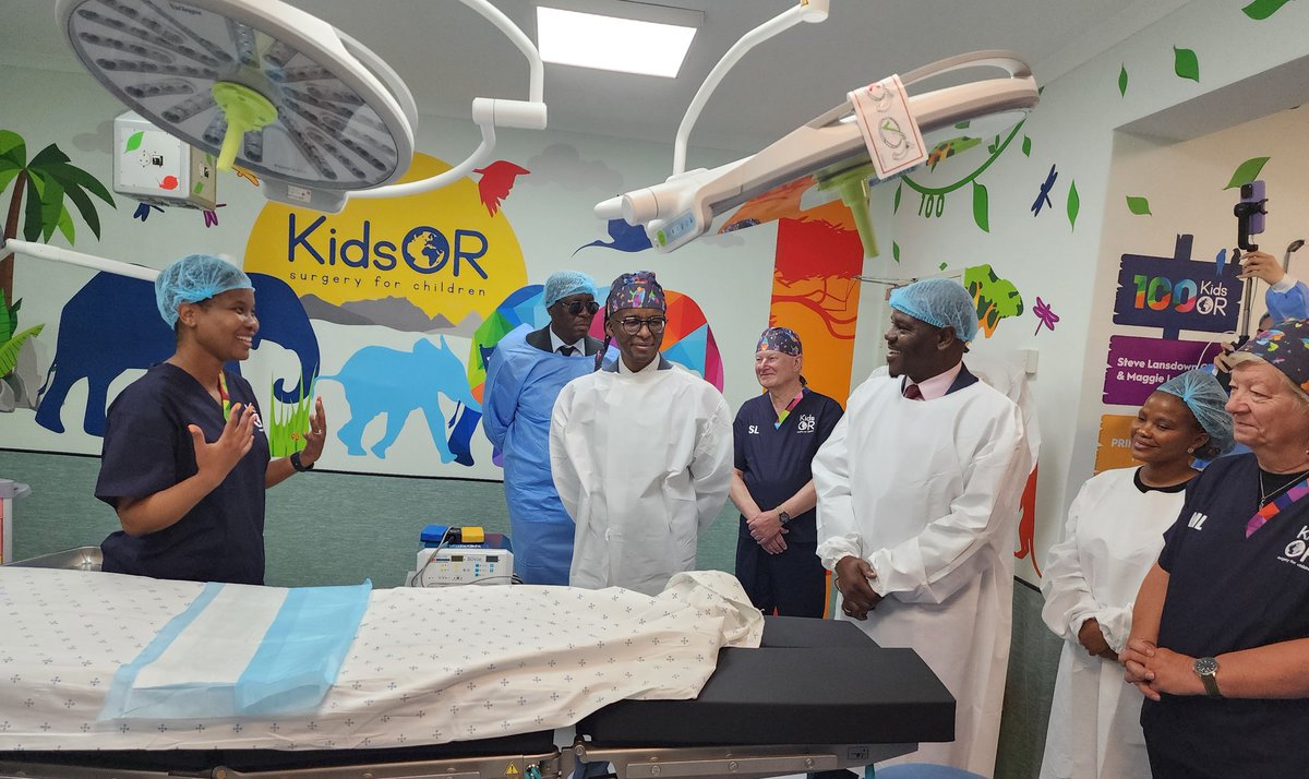 WHOBotswana's tweet photo. Yesterday, Vice President Ndaba Gaolathe officially opened Botswana’s first pediatric operating theatre at Princess Marina Hospital, made possible through @KidsOR &amp; private donors Mr &amp; Mrs Lansdowne.
 #KidsOR100 #InvestInChildren #HopeInHealing #HealthForAll https://t.co/iS08RTMany