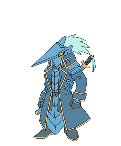 「ソードフィッシュ(チュー・ノリ) ファーストブラッド(トビ・タテ) #ウキヨエ 」|打鳥のイラスト