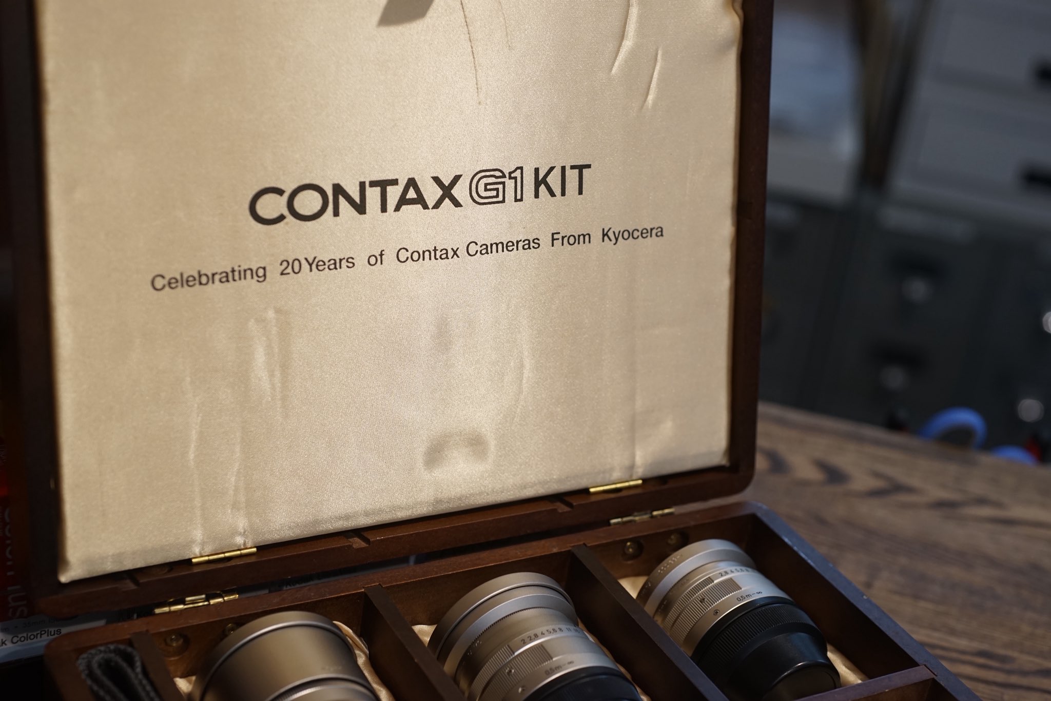 CONTAX】G1 記念キット (レンズ3本、ストロボ）