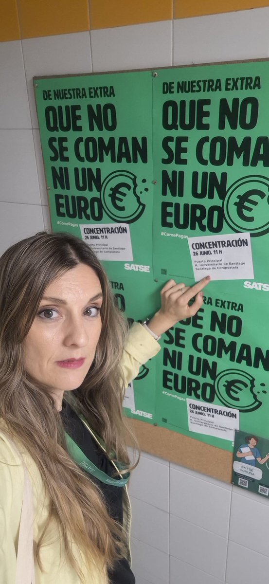 Satse_Coruna's tweet photo. 📢 Concentración por la reclamación del recorte de la Paga Extra desde el 2010

😡Perdemos 700€ anuales
  
🗓️ 26 de junio de 2025  
⏰ 11:00 h
🏥 Hospital Universitario de Santiago de Compostela 

¡Te esperamos! #ComePagas 🏥

Más info: https://t.co/I097E0OoPQ https://t.co/lCm30Vp61r