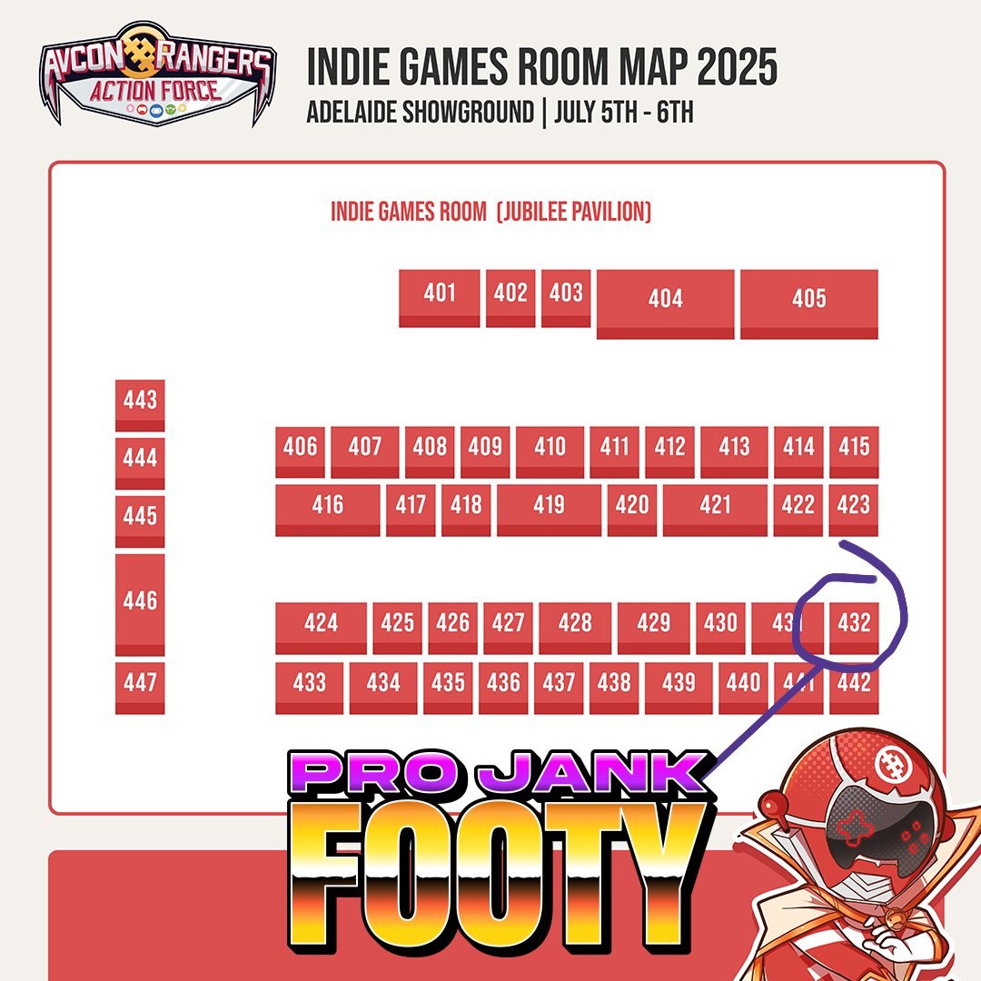 We're PUMPED to announce we'll be attending <a href="/TeamAVCon_/">AVCon</a> in Adelaide on July 5th and 6th.

Get hands-on with Pro Jank Footy and meet the team behind the game!

#AVCon #IndieDevs #IndieGame #ProJankFooty