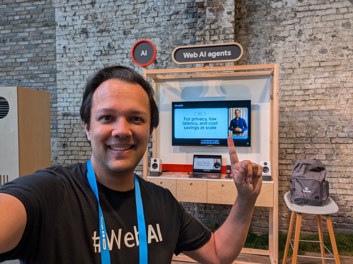 jason_mayes's tweet image. So there are many booths to check out at #GoogleIOConnect today in #Berlin, so be sure to drop by mine in the AI section to learn all about #WebAI agents, try our demos, and get some swag! Have a great #IOConnect and see you soon!