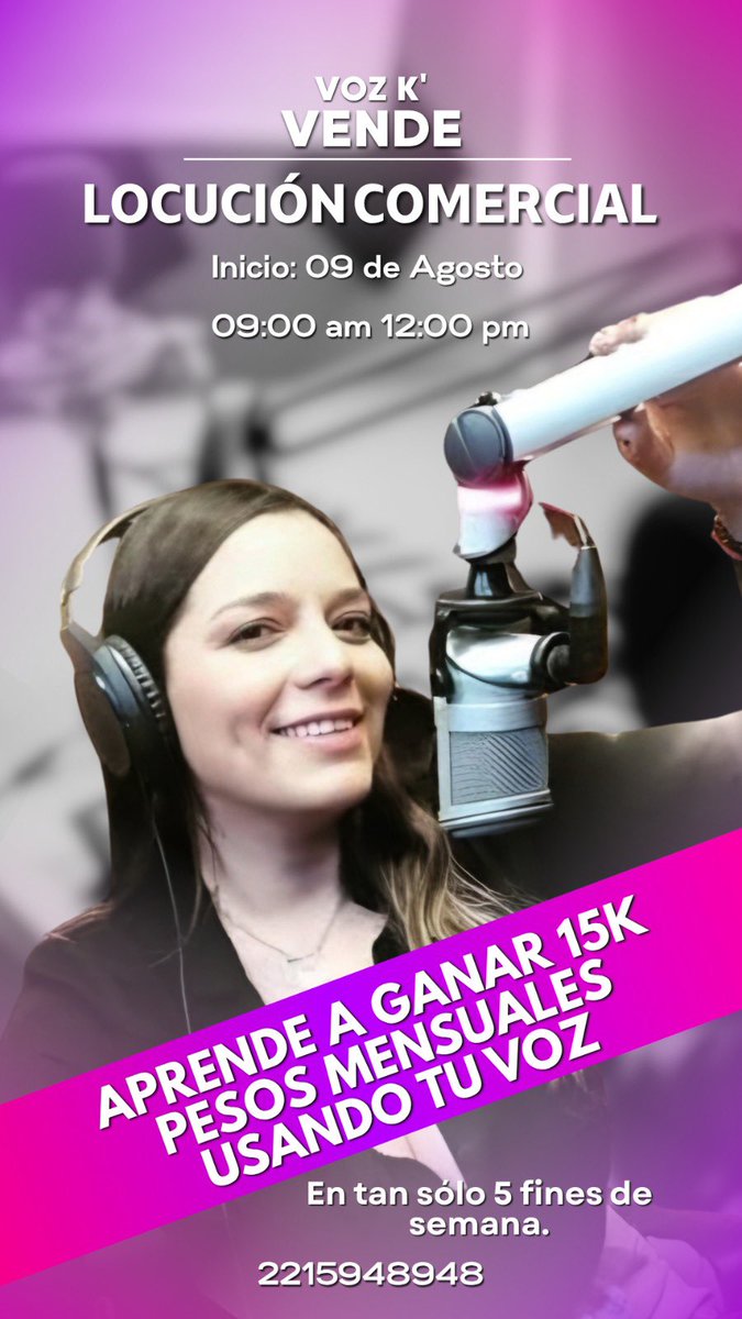 Itzel Valencia Alarid (@itzivalencia) on Twitter photo Si les interesa la #locución mi amiga <a href="/DnieladelaTorre/">Daniela De la Torre</a> estar impartiendo cursos en #Puebla 🙏🙏 vale mucho la pena Si les interesa la #locución mi amiga <a href="/DnieladelaTorre/">Daniela De la Torre</a> estar impartiendo cursos en #Puebla 🙏🙏 vale mucho la pena