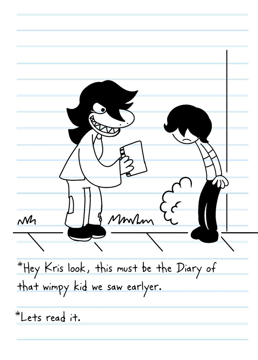 BundrienSnowy's tweet image. Read a huh?...

#DELTARUNE #diaryofawimpykid