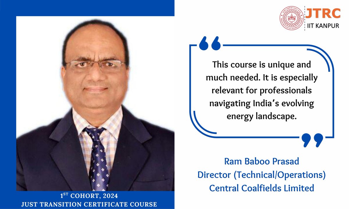 🎓 Planning to attend the certificate course on just transition?

Listen to our Cohort 1!

📚 Applications are now open for the second cohort, with limited scholarships available!

🔗docs.google.com/forms/d/e/1FAI…