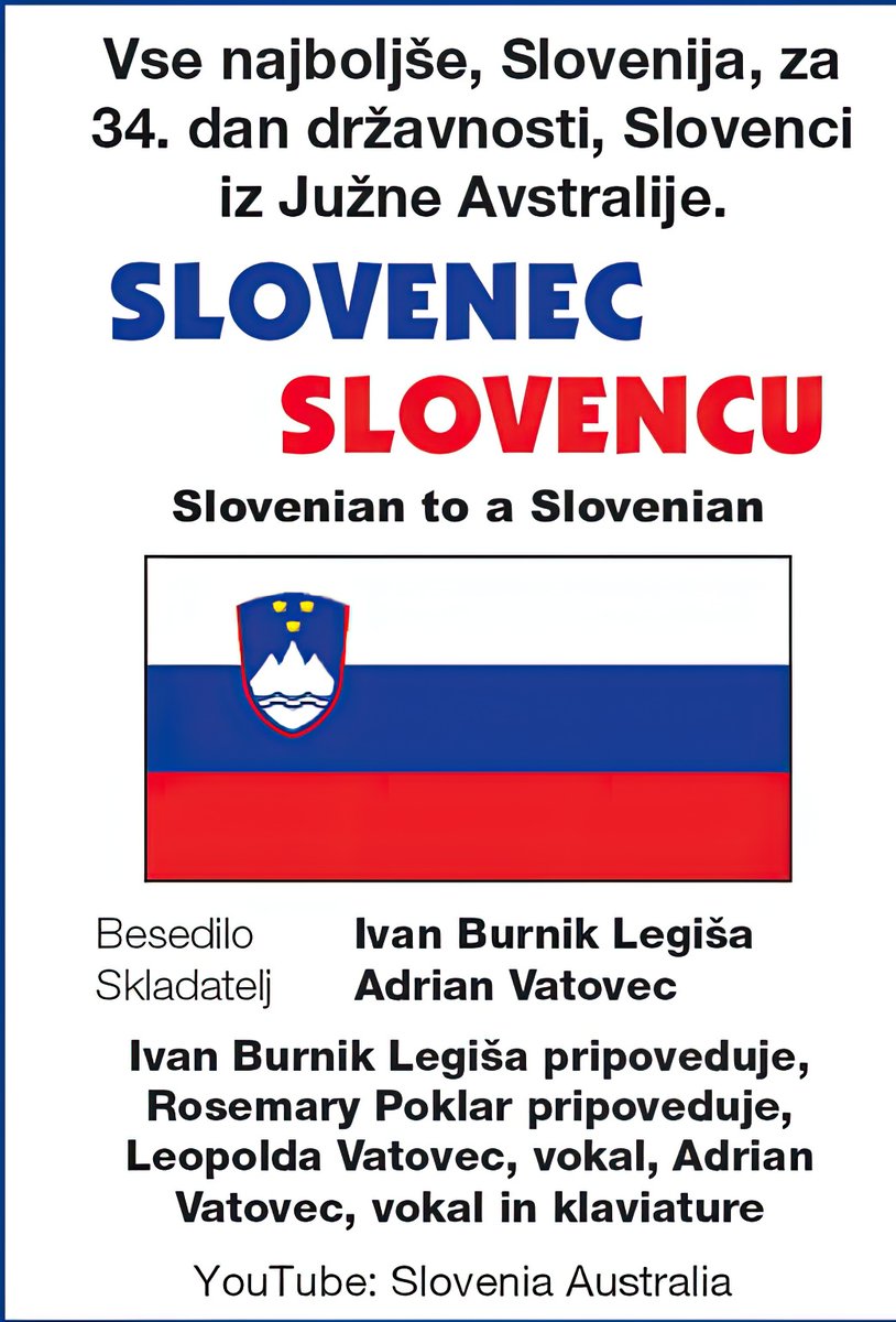 congratulations #Slovenia on 34th #Statehood Day youtube.com/watch?v=BAHIsL…