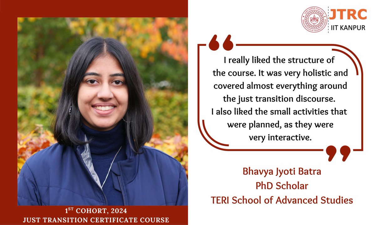 🎓 Planning to attend the certificate course on just transition?

Listen to our Cohort 1!

📚 Applications are now open for the second cohort, with limited scholarships available!

🔗docs.google.com/forms/d/e/1FAI…