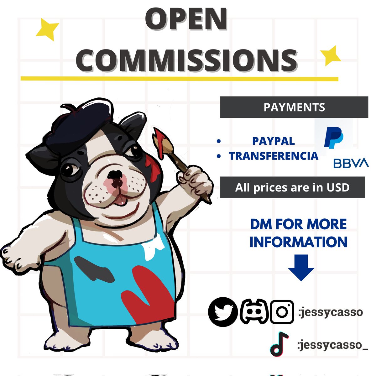 jessycasso's tweet photo. Hellooo! Commissions are open,  Here's my commission table. If you're interested, feel free to send me a dm 🫶
#commissionsopen #digitalart https://t.co/pk6LLzjakt