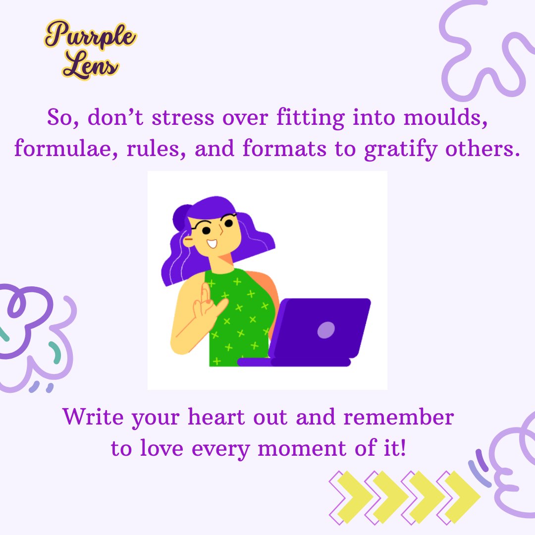 PurrpleLens's tweet photo. ✨ If so, think of yourself as one reader and make them happy by writing what your heart wishes to. That will decompress the need to please a wider audience. And your words will content you more, without the need to gratify others.
#writingcommunity #PurrpleLens #WritingMyth https://t.co/qabTeHeUs8
