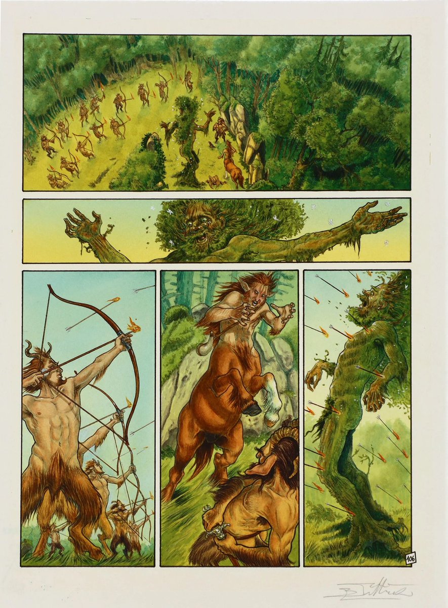 Deux belles planches de <a href="/BeatriceTillier/">Beatrice Tillier</a> dans la vente Monte Carlo de jour :
- Complainte des landes perdues. Tome 3, Regina Obscura. Planche n°53.
- Bois des Vierges. Tome 2, Loup. Planche n° 52.