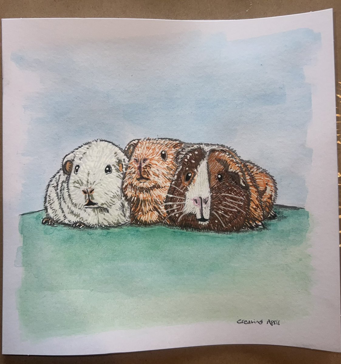 CreatingApril's tweet photo. Couple of handmade cards, I especially love the Guinea Pigs! ♥️

#handmade #handmadecards #guineapigs #flowers #animalcards #flowercards #madewithlove https://t.co/hjOp49i3zQ
