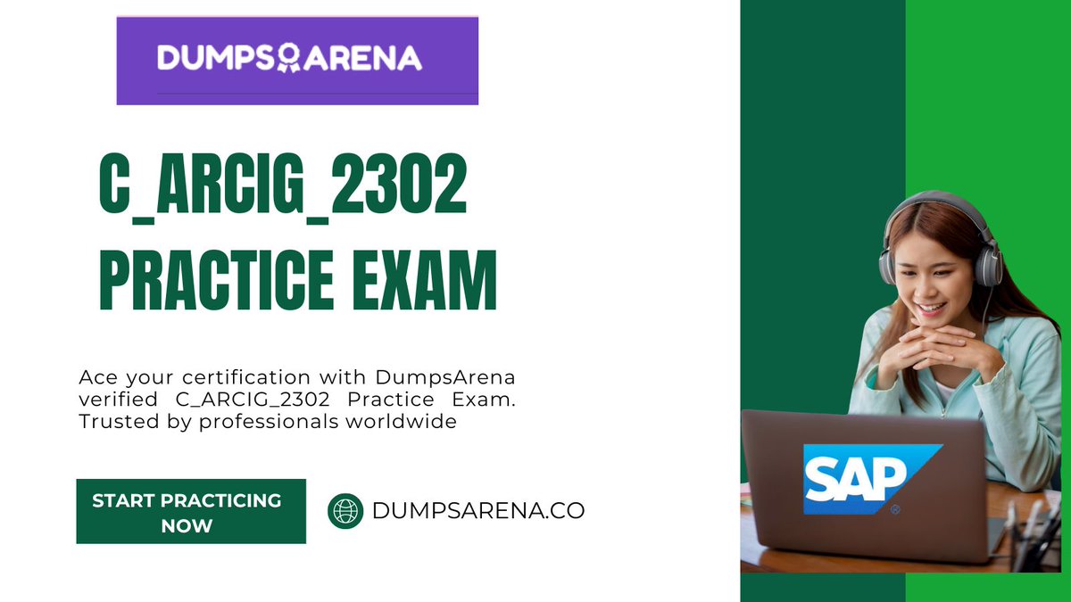 LarryHassle's tweet photo. #DumpsArena delivers real exam scenarios in the C_ARCIG_2302 Practice Exam. Study smart. Pass faster.
#SAPSuccess #C_ARCIG_2302 #CertPrep #War2 #emiamily #EwuramaBiney #RutoMustGoNow #RAWI #TikTok #thomaskong #ThomasKongXParisFW #UribeDiceLaVerdad #iyikivarsınEren #oranjezomer https://t.co/0RM63MWeLC