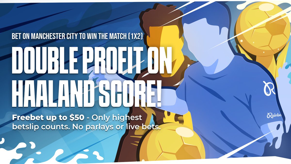 Club World Cup Promotion:

Bet on Manchester City to Win the match (1x2) &amp; we'll double your profits If Haaland scores 

t.me/Rainbetcom For TG exclusive promos