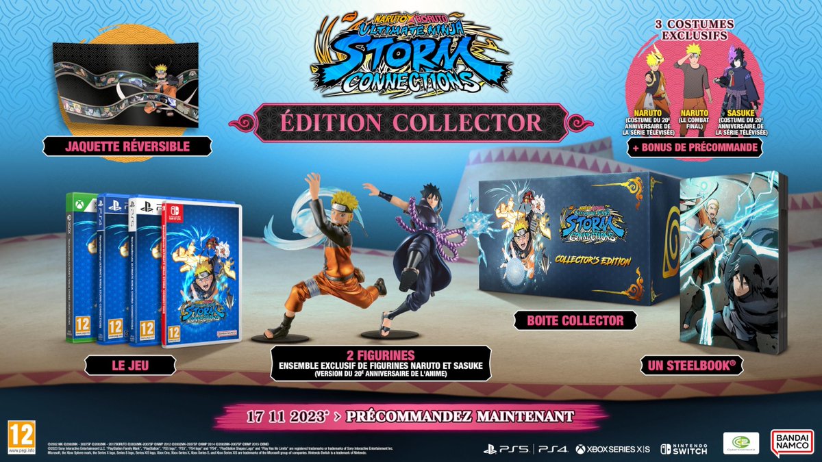 Pour les fans de #Naruto : Naruto X Boruto Ultimate Ninja Storm Connections en édition Collector passe à 45€ sur FNAC !

Sur PS5 : tidd.ly/46erM4z
Sur Switch : tidd.ly/440miJl