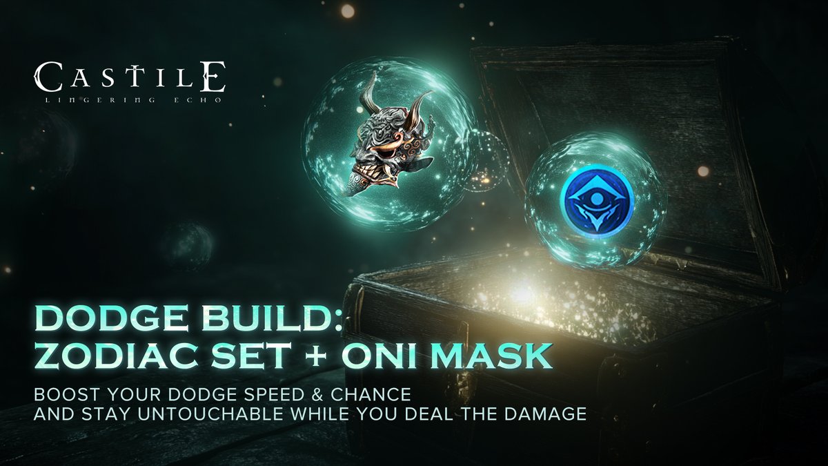 Castileofficial's tweet image. #CASTILE Gear Set Spotlight
Tired of getting hit? Try this: Zodiac Set + Oni Mask.
Dodge like a shadow, strike like a beast. High speed, high chance!