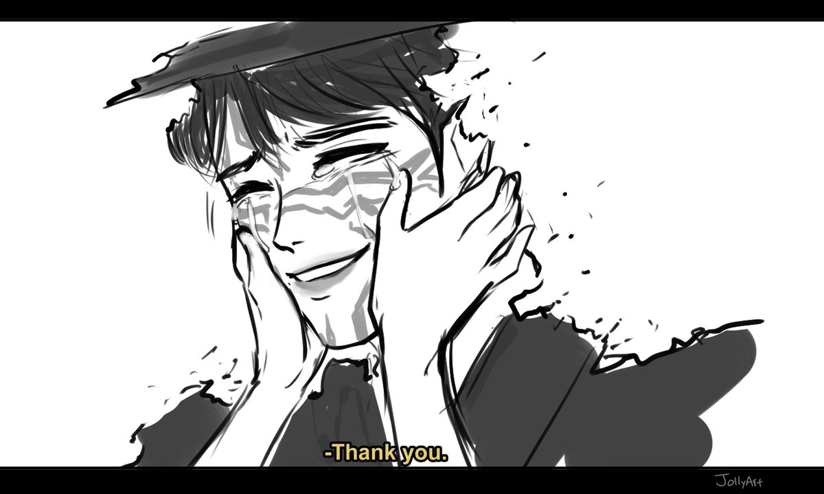 JollyfArts's tweet image. I dont think I&apos;ll ever finish my little fancomic any time soon so enjoy this panel with me 🥲
I just think after 400+ years of torment, he deserved a little bit more healing.
#KPOPDEMONHUNTERS #rujinu